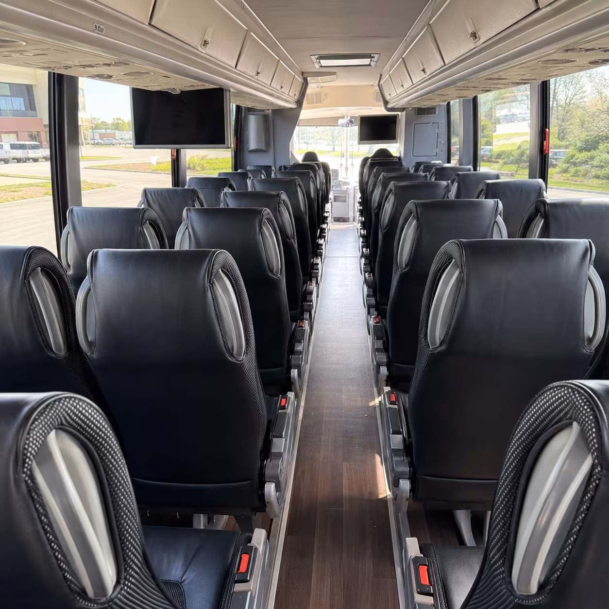 norman charter bus interior