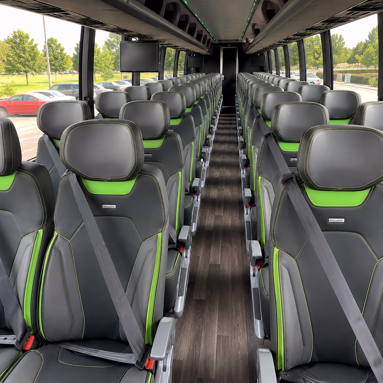 norman charter bus services inside