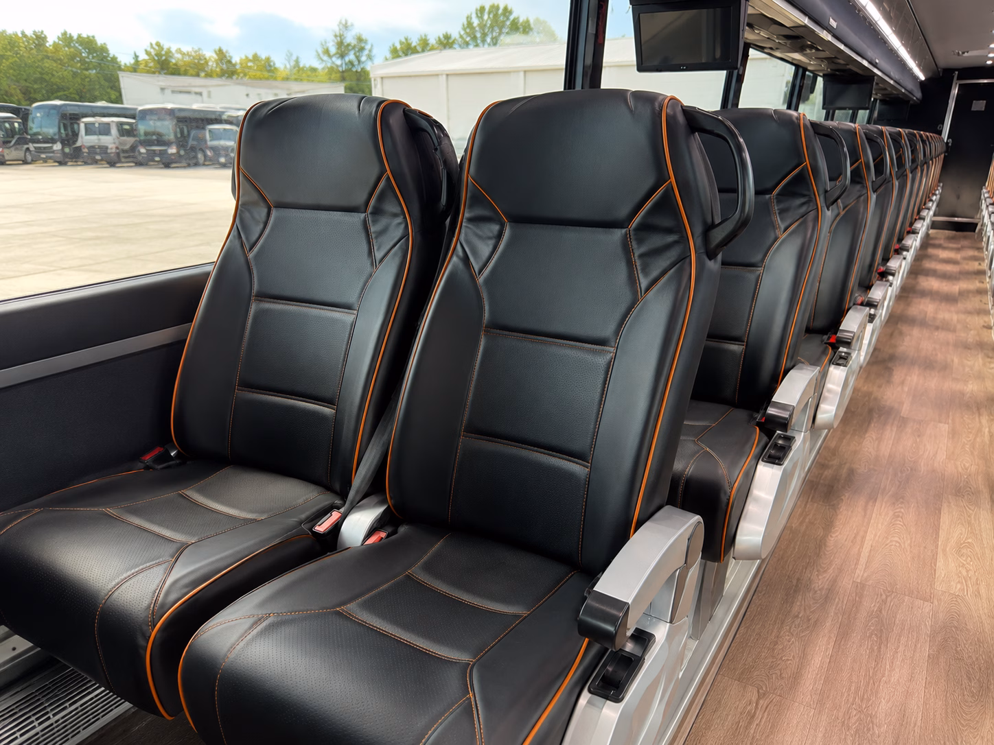norman charter bus services interior